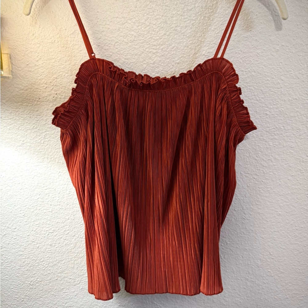 Madewell Women's Terracotta Pleated Camisole